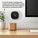 Tim Kit for ecobee Smart Thermostat Essential 2025, Wall Plate Cover Accessory for ecobee Thermostat, Easy to Install Cover Imperfections for Your Wall