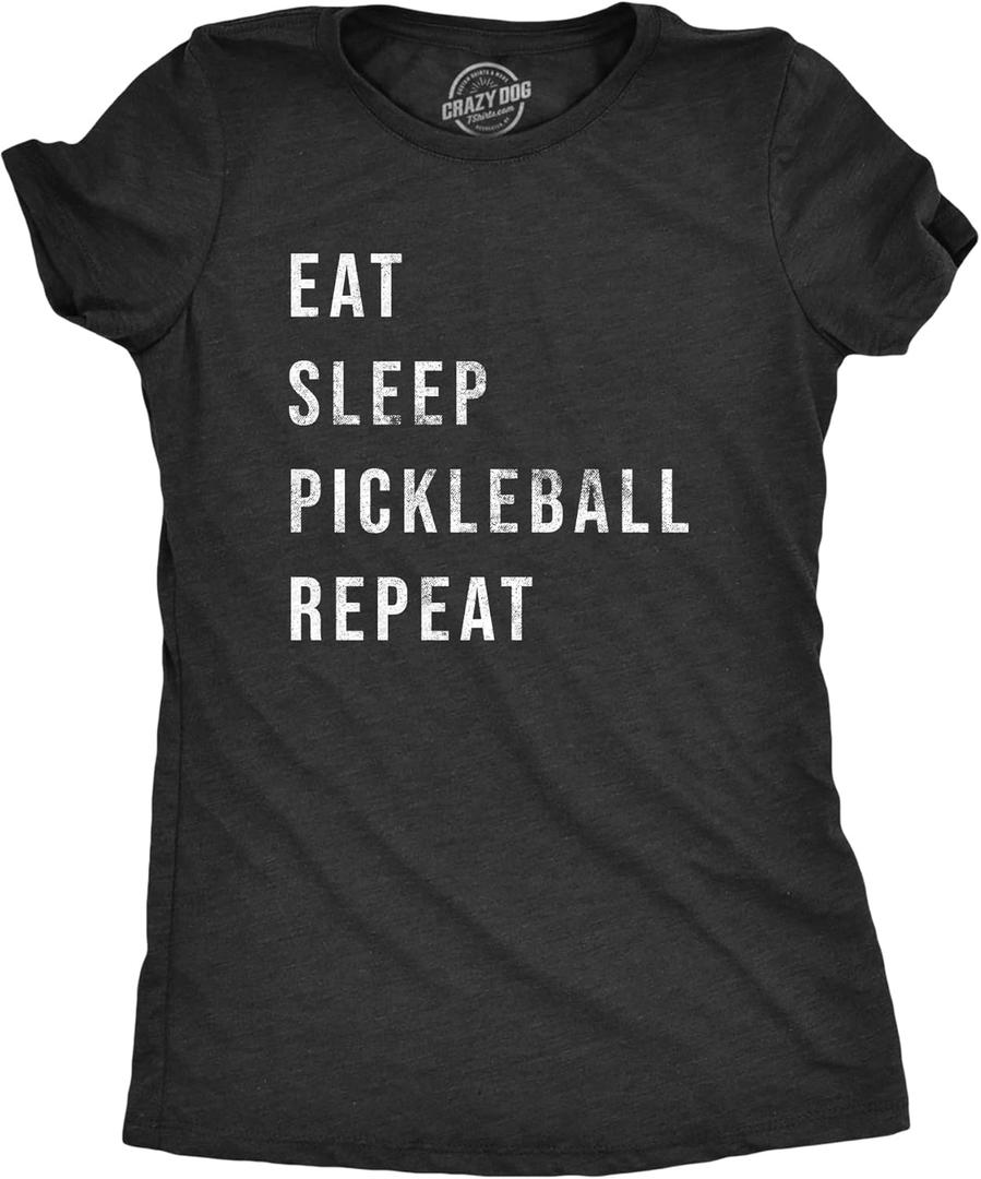 Funny Pickleball T Shirts for Women - Sarcastic Pickle Ball Tees for Casual and League Play (XX-Large)