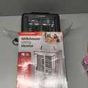 Comfort Zone Utility Space Heater, 1500W Electric Garage Heater with Adjustable Thermostat, Fan/Low/High Heat Settings, Tip-Over & Overheat Protection, Milkhouse Style, ETL Listed