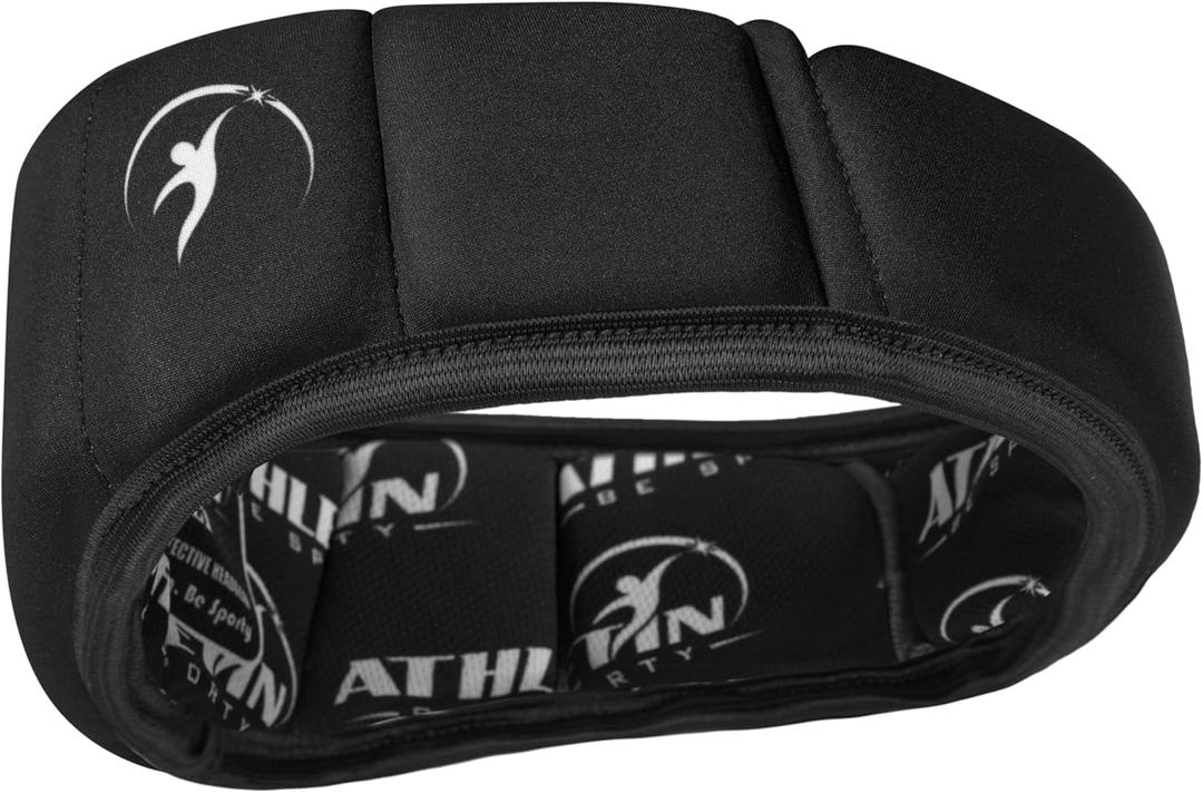 Soft Shell Non-Tackle Headgear, Lightweight, Breathable, Moisture-Wicking, Designed for Flag Football, Soccer, Volleyball, Field Hockey & Figure Skating, Black