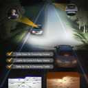 H7 Light Bulbs, 60000LM Super Brighter, 1:1 Mini Size,6500K Cool White H7 Fog Light Bulbs or Off Road Light Pack of 2