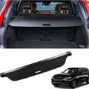 Marretoo for Volvo XC90 Cargo Cover 2024 2025 2016 2017 2018 2019 2020 2021 2022 2023 for Volvo XC90 Accessories Black Retractable Trunk Cover Security Shield Shade