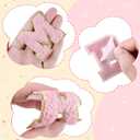 Morcheiong 52Pcs Self Adhesive Chenille Letter Patches A-Z, Chenille Letters for Clothing, Fabric, Shoes, Bags (Light Pink)