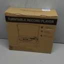 Vinyl Record Player with Speakers Vintage Turntable for Vinyls Records Belt-Driven Turn Table Support 3-Speed, Wireless Playback, Headphone, AUX-in, RCA Line LP Phonograph for Sound Enjoyment Black