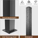 Aluminum Deck Post,2.8 in. x 2.8 in. x 39 in Perpendicular Adjacent Two Side Pre-Drilled 90 Degree Railing Corner Post, Ending Support Post