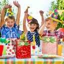 24 Pcs Strawberry Party Favor Bags With Handles - Berry Goodie Gift Bags for Kids, Kraft Paper for Birthday Party Supplies and Decorations