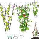 2 Pack Garden Trellis for Climbing Plants, Small Trellis for Potted Plants, Plant Support Obelisk Trellis Garden Trellises for Vines Flowers Stands Plant Climbing Trellis Indoor and Outdoor