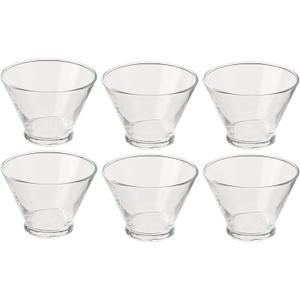 Toyo Sasaki Glass B-09106HS Bowl, Clear, 6.1 fl oz (185 ml), Dessert Balls, Made in Japan, Dishwasher Safe, Set of 6
