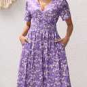 Casual Midi Summer Dresses for Women (M)