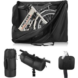 Bike Travel Bag Airplane,Heavy Duty 840D MTB Bicycle Box Case with Strong Webbing for Air Travel Flights Waterproof,Bicycle Outdoor Storage Box with Carry Bag