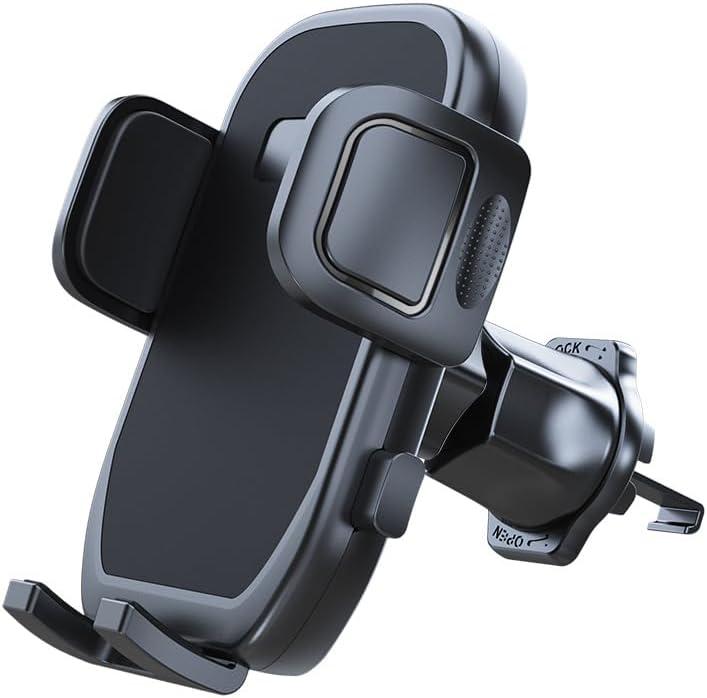 Phone Holders for Your Car with Vent Clip, 360 Rotation Cell Phone Mount for iPhone Samsung Android Smartphones, Shockproof Car Vent Phone Mount