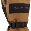 Carhartt Kids' Waterproof Insulated Gauntlet Glove (X-Large, Brown Black)