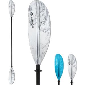 Kayak Paddle, Adjustable Kayaking Oar, Lightweight and Durable | Premium Aluminium Shaft and Enhanced PP Blade, 3-Piece, 86-94" (220-240 cm), 94-102" (240-260 cm)