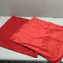 mixeoo Comfy Christmas Red Throw Pillow Covers Decorative Square Solid Thick Velvet Super Soft Cushion Cases Home Decor for Sofa Couch Living Room Chair, Set of 2, 20 x 20 Inch