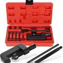 ABN Chain Breaker Tool Kit with Storage Case - 13 Piece Rivet and Roller Chain Link Removal Tool for 35 to 630 Motorcycle, Bike, ATV Chains