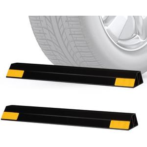 Stalwart Garage Parking Aid - 17.5-inch Garage Car Stop Indicator 2-Pack - Easy Peel and Stick Parking Stopper - Car Accessories