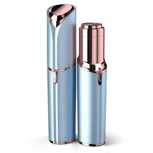 Finishing Touch Flawless Facial Hair Remover for Women, Blue Electric Face Razor with LED Light, Recyclable Packaging, 1 Pack
