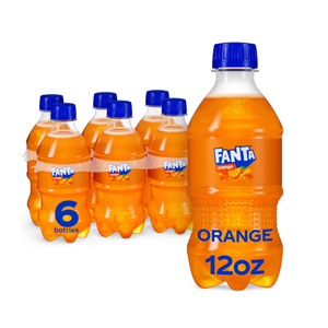 Fanta Orange Soda Pop, 12 fl oz, 12 Pack Bottles BB: July 2026