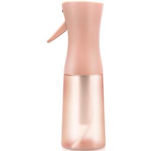 Hair Spray Bottle, Fine Mist Refillable Spray Container,Ultra-Fine Continuous Spray Bottle for Skincare, Plant Care, Pet Grooming, Cleaning (6.8 Ounces, Pink-1 Pc)