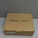 Fingerprint Door Lock Biometric Smart Door Knob Keyless Entry Door Lock One-Touch Lock & Unlock Electronic Touchscreen Keypad Lock with Handle, Door Locks for Front Door Bedroom Hotel Office Apartment