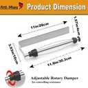 Ant Mag Magnetic Paper Towel Holder with One Hand Paper Tear and Adjustable Damping Effect Strong Magnet Ideal for Kitchen Refrigerator Cruise & Grill,Silver