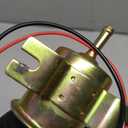Electric Fuel Pump 12V Universal Low Pressure 12 Volt Transfer Inline Fuel Pump for Lawn Mower Carburetor Gas Diesel Engine 2.5-4psi HEP-02A