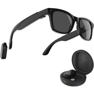 PRISMXR Carina C1 Mini Power Bank for RayBan Meta Glasses, Ultra-Slim Magnetic Charger, 12H Extra Power Portable Battery Pack with Snap-on Cable (for Wayfarer Large, Not for Wayfarer Regular)