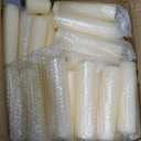 MTLEE Set of 72 Ivory Pillar Candles 2 x 3, 2 x 6, 2 x 8 Inch Smokeless and Dripless Unscented Large Candles Long Clean Burning Rustic Pillar Candle for Wedding Dinner Home Decor