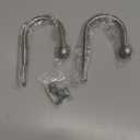 ARNORX Curtain Holdbacks Hooks Solid Steel Hooks Decorative French Ball End Curtain Drapery Tiebacks Heavy Duty, 2 PCs, Nickel Brushed