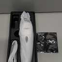 LuckyTail Pet Nail Grinder for Dogs and Cats - Super Quiet and Low Vibration Electric Dog Nail Grinder with 2 LED Lights - USB Rechargeable and Cordless - 2 Speeds - Small to Large Pets (White)