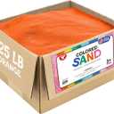 Hygloss 1 box Colored Sand for Crafts, 25 lb, Orange, 25-Pound