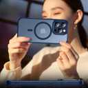 SPIDERCASE Only for iPhone 16 Pro Case, Magnetic Phone Case Just Compatible with iPhone 16 Pro 6.3, Blue/Clear