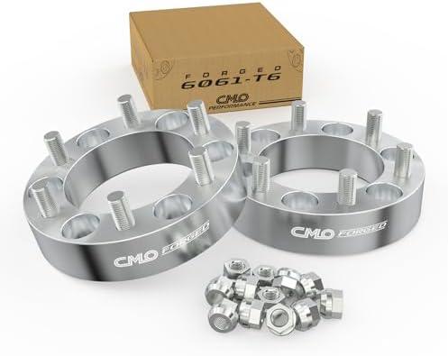 6x5.5 Wheel Spacers Forged 1.5 Inch (38mm)Compatible For GMC Jimmy C15 K15 K1500 K1500 Suburban, Chevy Blazer K1500, For Jeep Cherokee, International Scout (2pc 108mm 7/16-20 Studs) 6x139.7 Spacer