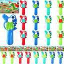 24 Pack Mini Portable Fans with Cards Gifts Cute Animal Fruit Ice Cream Handheld Press Cooling Fans for Summer Birthday Party End of the Year Pool Outdoor Activity Prize Exchange(Dinosaur)