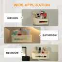 suntree Suction Cup Shower Caddy - Strong Hold, Holds 22lb, No Drill Needed, Waterproof Bathroom Shelf Organizer for Shampoo Bottles, Cream White