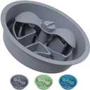 AVERYDAY Slow Feeder Dog Bowls for Large Breed, 2.5 Cups Deep Food Puzzle Bowl with Spinning Slow Feeder Insert, Non-Slip Bottom, Fits for Raised Stand, Hard Maze Design for Medium and Large Dogs