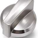 Funmit WB03X25796 Heavy Duty Burner Knob Exact Replacement for GE Range WB03T10326 (Stainless Steel)