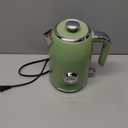 Pukomc Electric Kettle,1.7L Stainless Steel Electric tea kettle with Temperature Gauge, Fast Boiling, Auto Shut - off, BPA - Free, Boil - Dry Protection, (Retro Green)