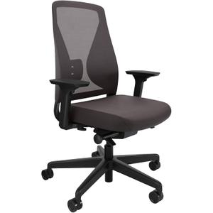Vari Tempur-Pedic Ergonomic Office Chair  Mesh Back Desk Chair with Adjustable Lumbar Support, Recline, Seat Depth, Armrests & Swivel Wheels for Home Office (Black/Dark Grey)