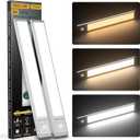 Under Cabinet Lights,88 LED Operated Motion Sensor Light Indoor,2200mAh USB Rechargeable Closet Lights, 2 Pack Magnetic Dimmable Closet LightsWireless Under Counter Lights for Kitchen, Stairs