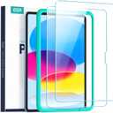 ESR Pack of 2 Screen Protector for iPad A16 11th/10th Generation (11 Inch/10.9, 2025/2022), 9H Tempered Glass Film Guard with Alignment Frame, Anti-Scratch, Bubble Free, HD Clarity, Apple Pencil Support
