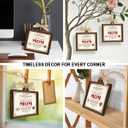 8 x Wooden Ornament for Mom, Birthday Gifts for Mom from Son and Daughter, Meaningful Certificate Keepsake for Mommy Nana, Wooden Ornament for Hanging Decor