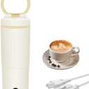 Portable Electric Kettle, 600ML Mini Hot Water Boiler Heater, Travel Kettle with 6 Temperature Settings, 304 Stainless Steel Portable Bottle Warmer with Auto Shut-Off & Boil-Dry Protection