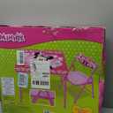 Minnie Mouse Table & Chair Set for Toddlers 24-48M, Includes 1 Table & 1 Chair Table: 20"L x 20"W x 16.4"H, Chair: 12"L x 11.6"W x 17"H - Weight Limit: 70 lbs