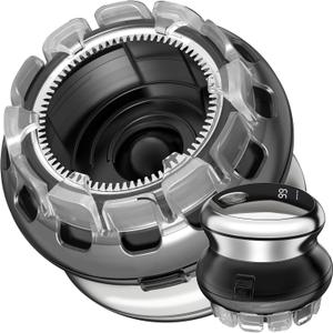 Self Hair Clippers for Men Cordless Electric Haircut Kit Professional Waterproof Automatic Circular Hair Trimmer with LED Display Easy Self Haircut Grooming Clippers for Male Family Use