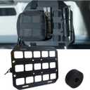 Car Headrest Organizer Rigid MOLLE Panel, Tactical Gear Seat Back Organizer, EDC Pouch Tool Gadget Holder, Backpack Insert Panel for Truck Equipment Mount Plate Modular Storage Shelf (Headrest Panel)