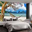Peel Stick Wall Mural Wallpaper Ocean 136"x96" Decor G08