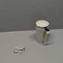 LeadYuantop Self Stirring Coffee Mug with Temperature Display, 15oz Automatic Magnetic Mixing Cup, Rechargeable Travel Mug for Coffee, Milk, Cocoa - (White)