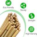 SWANGSA 55 Pack Bamboo Stakes 4 Feet, Garden Stakes for Plants Support, Tomatoes, Beans, Flowers, Climbing Plants, Indoor and Outdoor