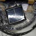 Flacchi Set of 2 Solar Hanging Ball Lights - 2 Sizes of Christmas Outdoor Garden Lanterns Waterproof Globe Fairy Lights with 8 Lighting Modes Timer Memory Function (Multicolor)